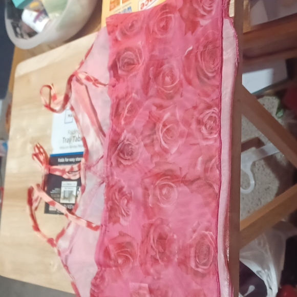 SHEIN SIZE 0XL Shear Pink Rose Tube Top - Picture 2 of 7